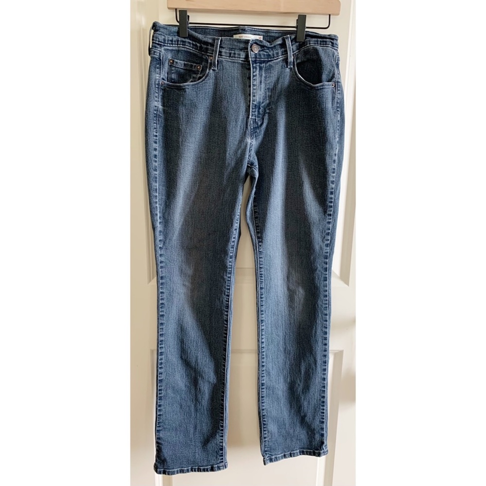 Levi's 505 Straight Leg Jeans, Dark Wash, 10